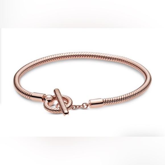 Pandora Moments T-Bar Snake Chain Bracelet - Picture 1 of 1